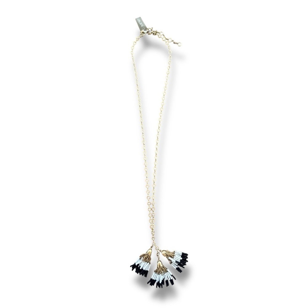 J. Crew Beaded Tassel Necklace - Picture 2 of 5